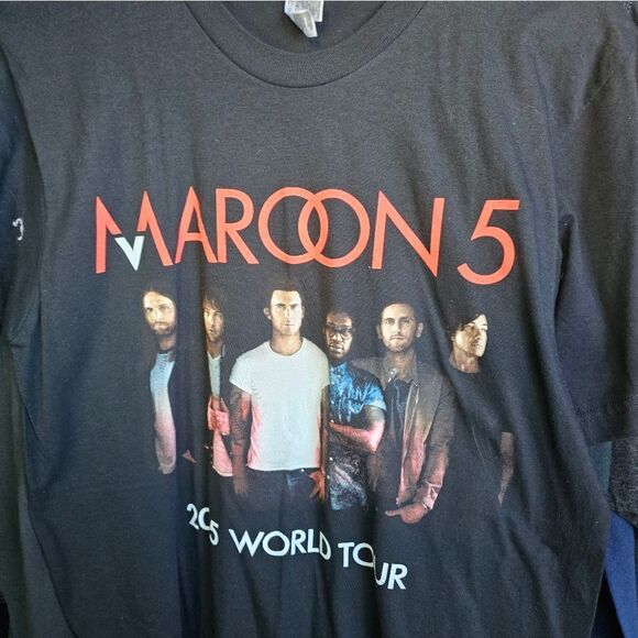 T-shirt men Gray size M Maroon 107 - Picture 1 of 3